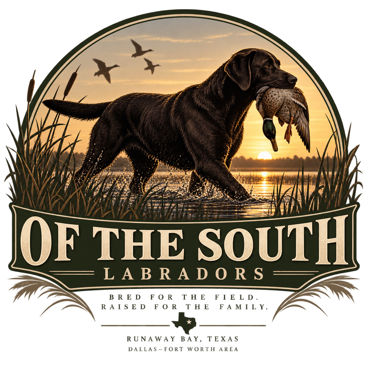 Of The South Labradors logo